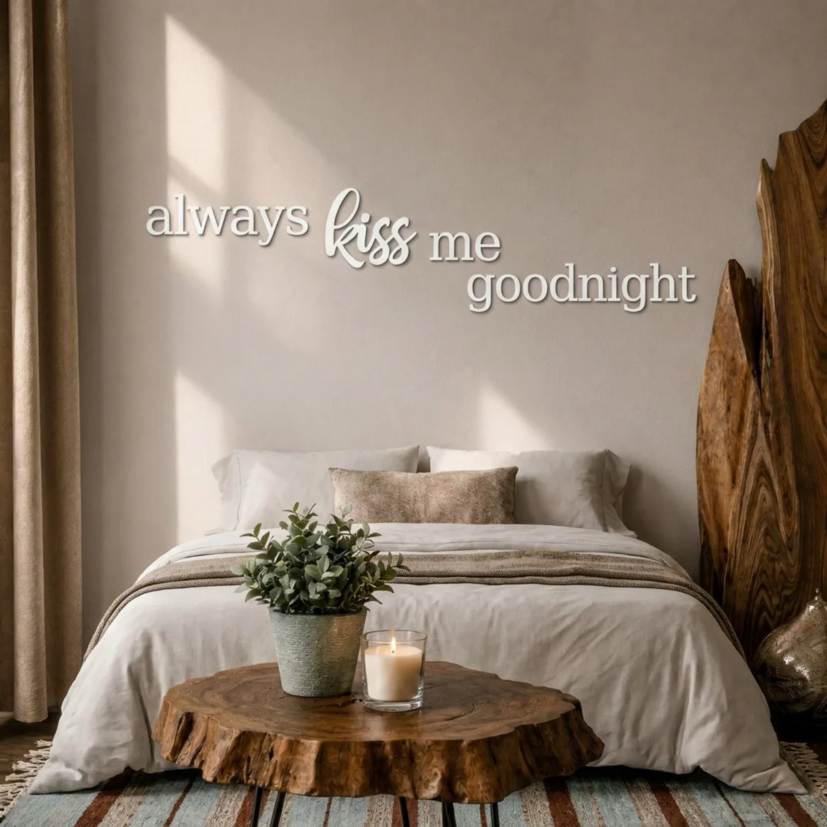 Acrylic letters always kiss me goodnight