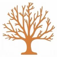 Décoration murale en bois - Arbre de vie XXL sans feuilles (19 pièces) - Contreplaqué de bouleau 3 mm