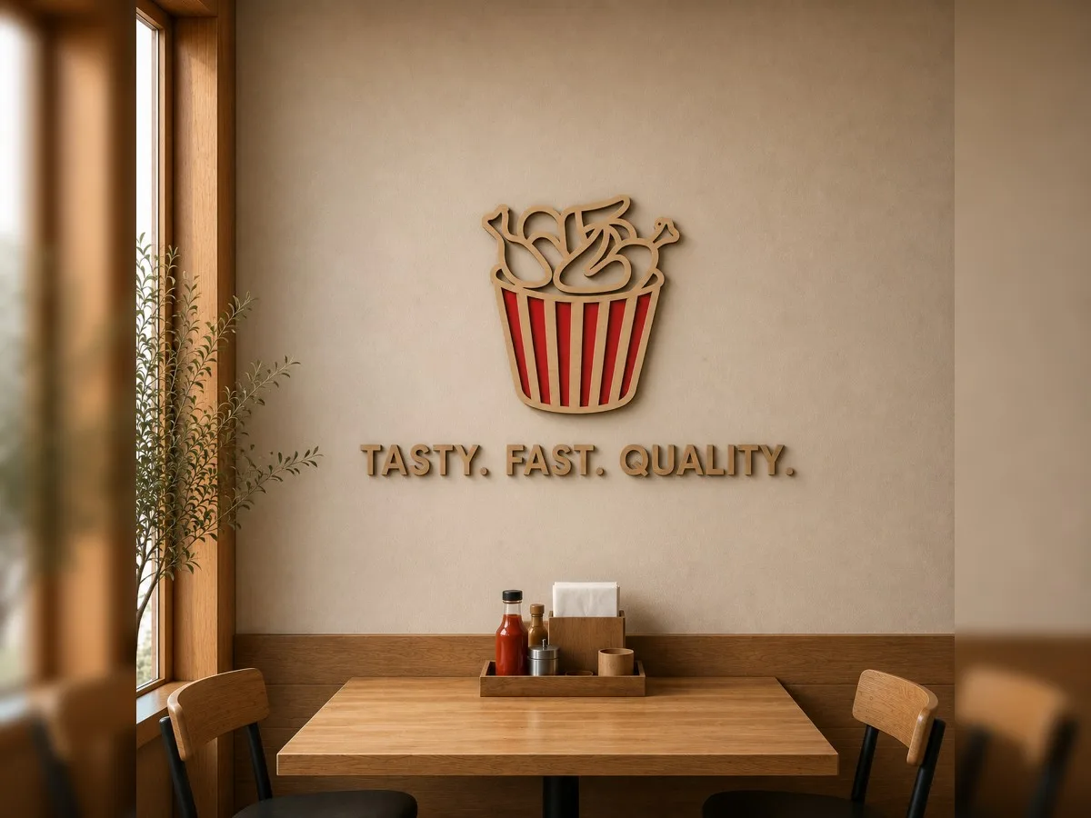 Custom Wood Business Logo Sign