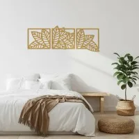 Leaf Set (3 pieces) – Birch Plywood Botanical Wall Decor
