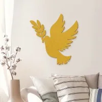 Dove of Peace Wooden Wall Decor – Birch Plywood Bird Silhouette