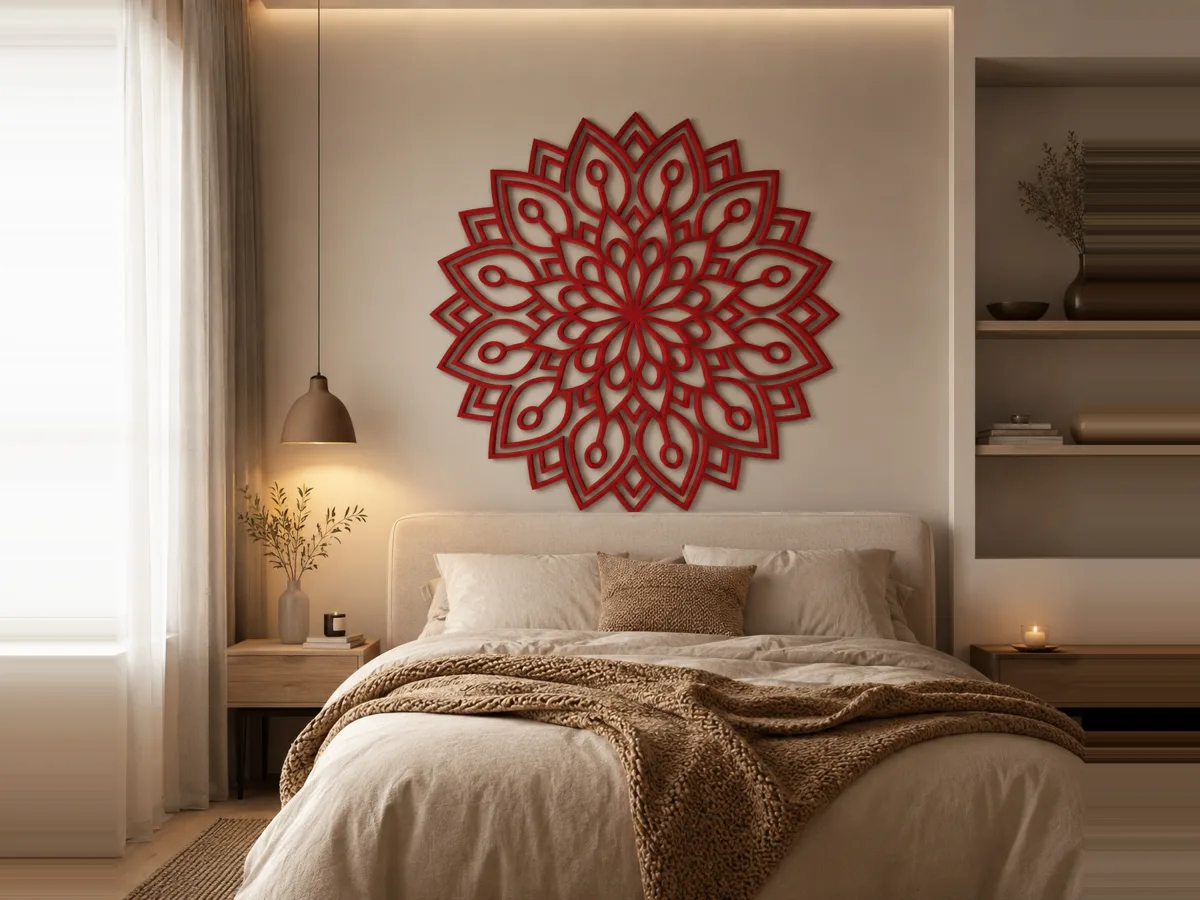 Wooden Petals Mandala Wall Art