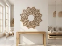 Lotus Plywood Wall Mandala