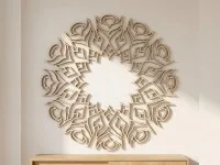 Wall Mandala Line Art Plywood Panel