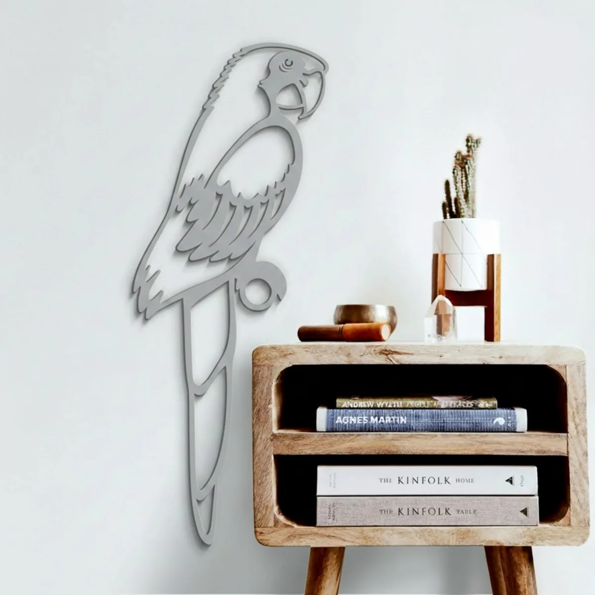 Parrot Wall Decor – Openwork Laser-Cut Birch Plywood