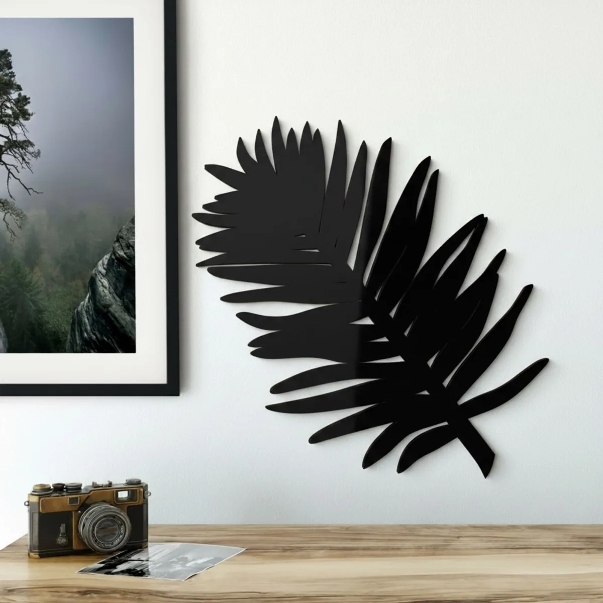 Birch Plywood Wall Decor - Palm Leaf