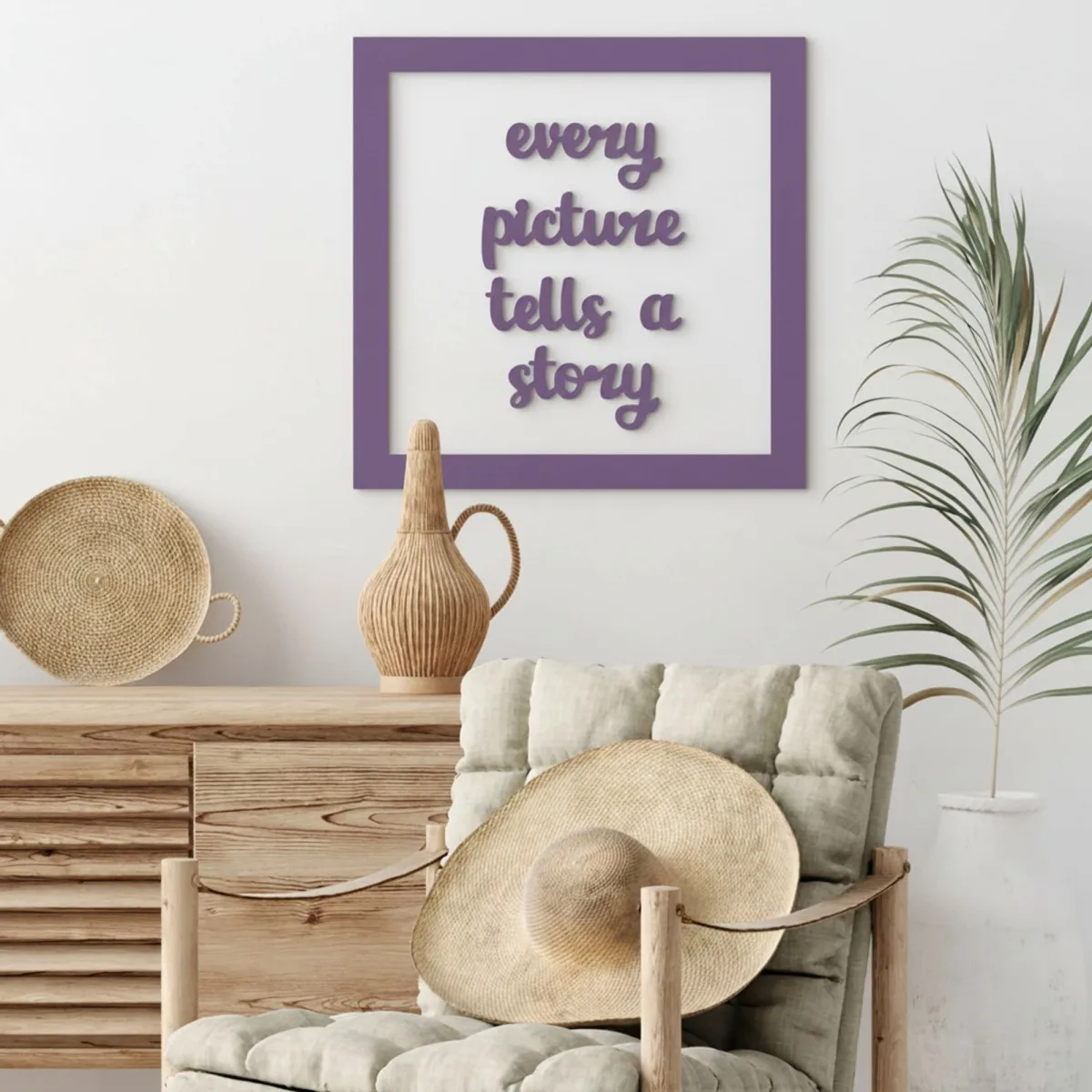 Every Picture Tells a Story – Laser-Cut Birch Plywood Wall Decor