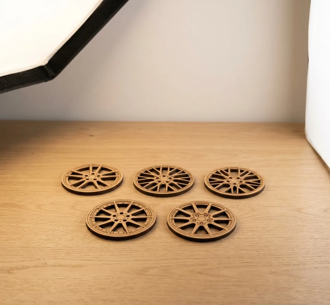 Car Rim Mug Coasters