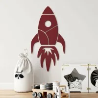 Birch Plywood Wall Decor - XXL Rocket
