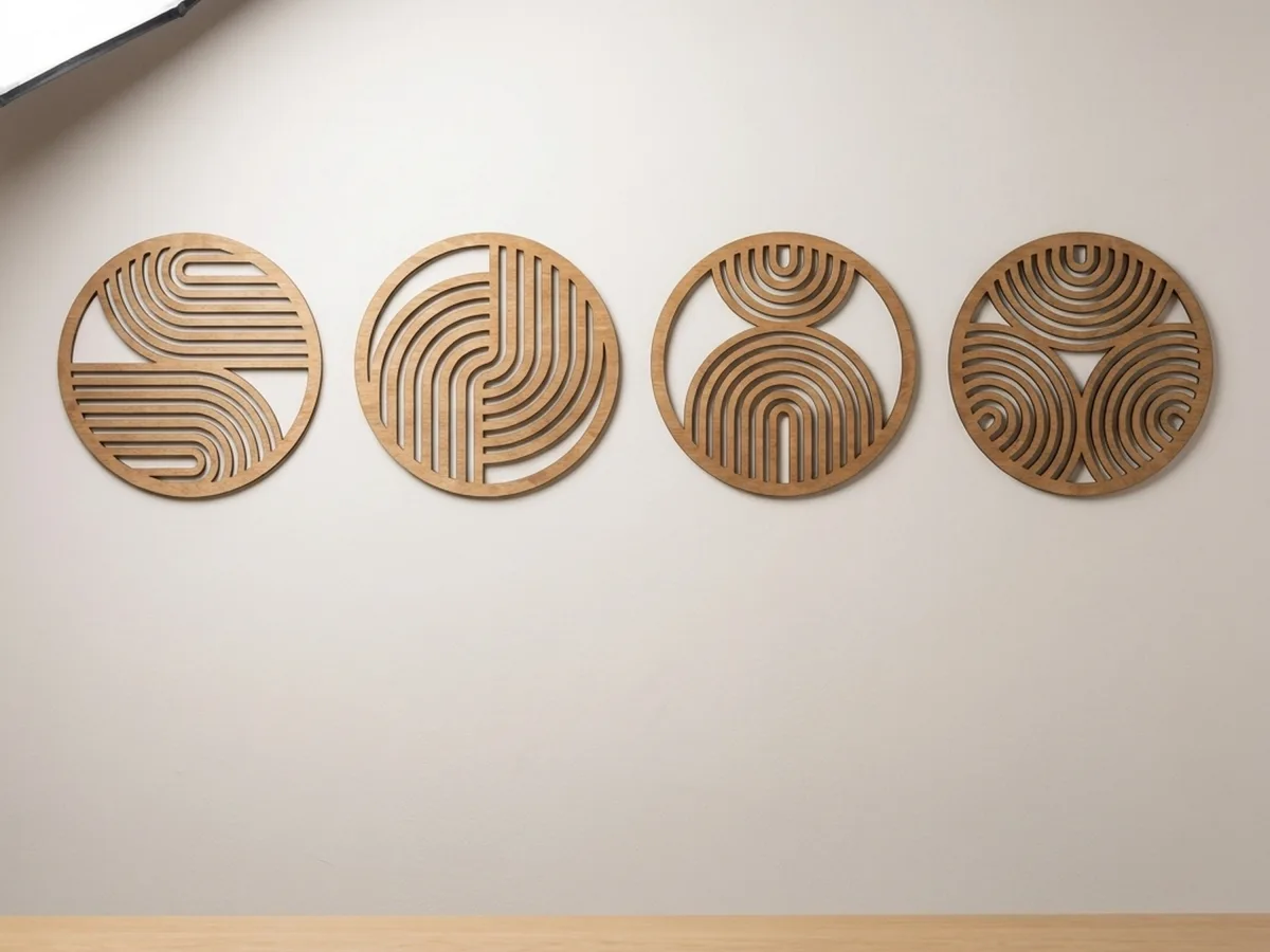 Set of Round Geometric Panels