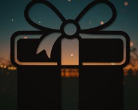 Gift Box with Bow Wall Decor – Birch Plywood