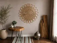 Wooden Mandala with Fish