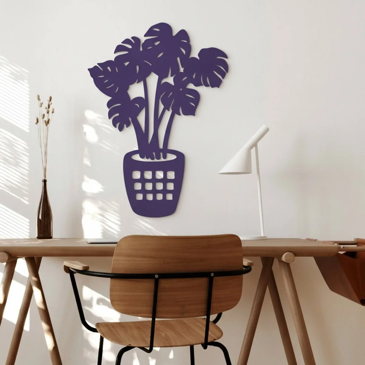 Monstera Leaf Wall Decor – Laser-Cut Birch Plywood Plant