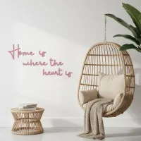 Houten wandletters - Berken multiplex - Home is where the heart is (6 delen)