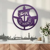 Multiplex decoratie – Logo FC Hansa Rostock – rond Ø38 cm
