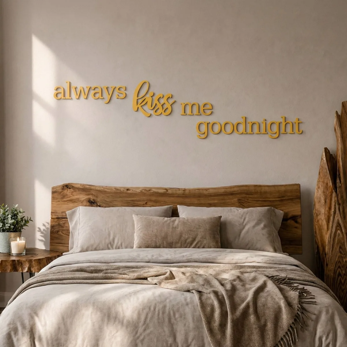 Acrylic letters always kiss me goodnight