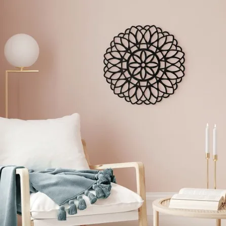 Birch Plywood Wall Decor – Flower of Life Mandala