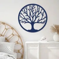 Tree of Life Wall Decor – Laser-Cut Birch Plywood, Ø 40 cm