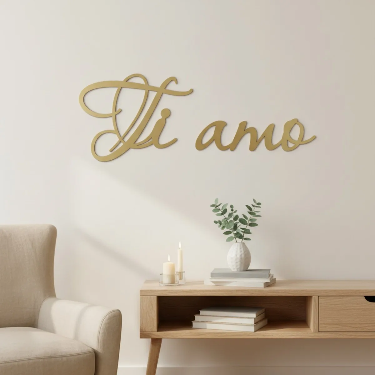 Ti amo – Birch Plywood Wall Decor