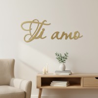 Ti amo – Birch Plywood Wall Decor