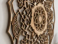 Plywood Mandala Wall Panel