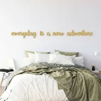 Plywood wall decor – Every day is a new adventure