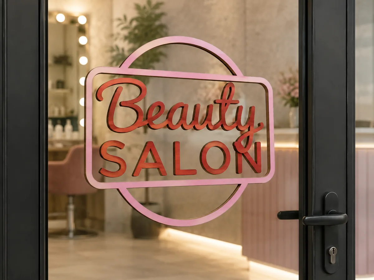 Custom Wooden Business Logo Sign