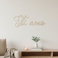 Ti amo – Birch Plywood Wall Decor