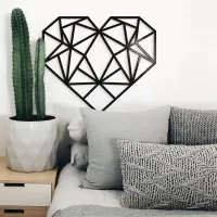 Origami Heart Wall Decor – Birch Plywood – 3 Sizes
