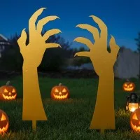 Halloween Zombie-Hände Gartendeko – Gruseliges Krallenhand-Set, 2 Stück 45 cm