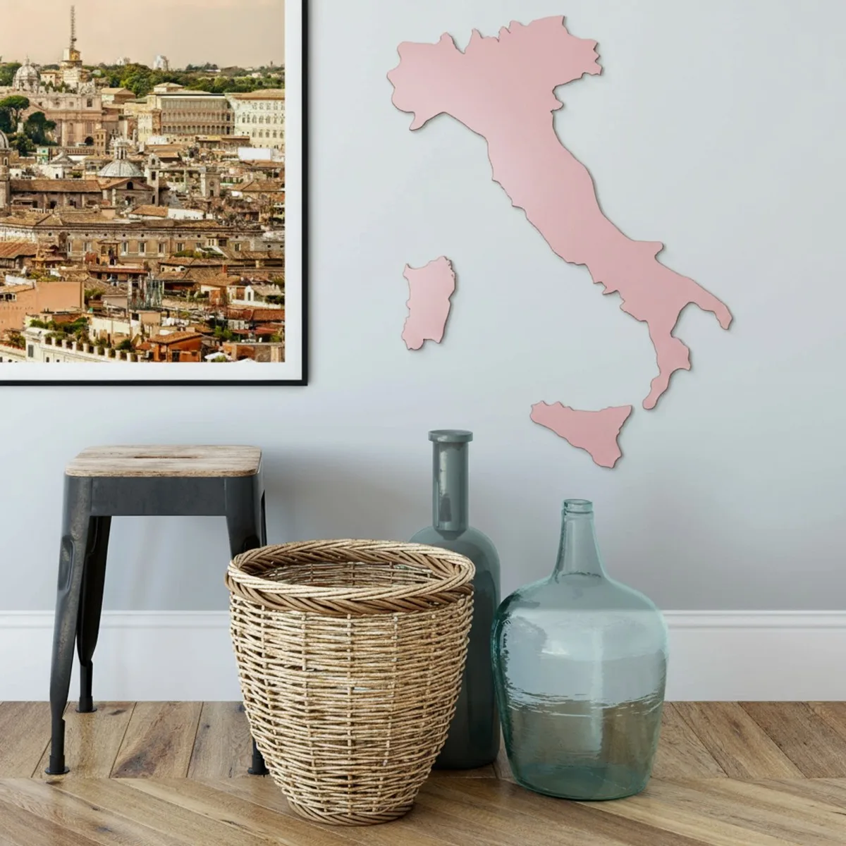 Plywood Wooden Ornament Italy – Country Map
