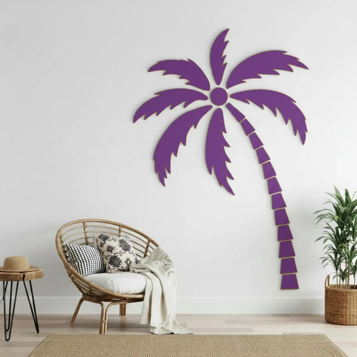 XXL Tropical Palm Tree Birch Plywood Wall Decoration