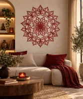 Carved Wall Mandala Lotus