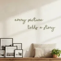 Birch Plywood Quote “Every Picture Tells a Story”