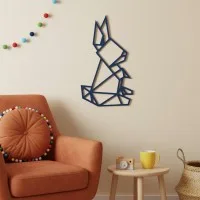 Origami Rabbit – Birch Plywood Wall Decor