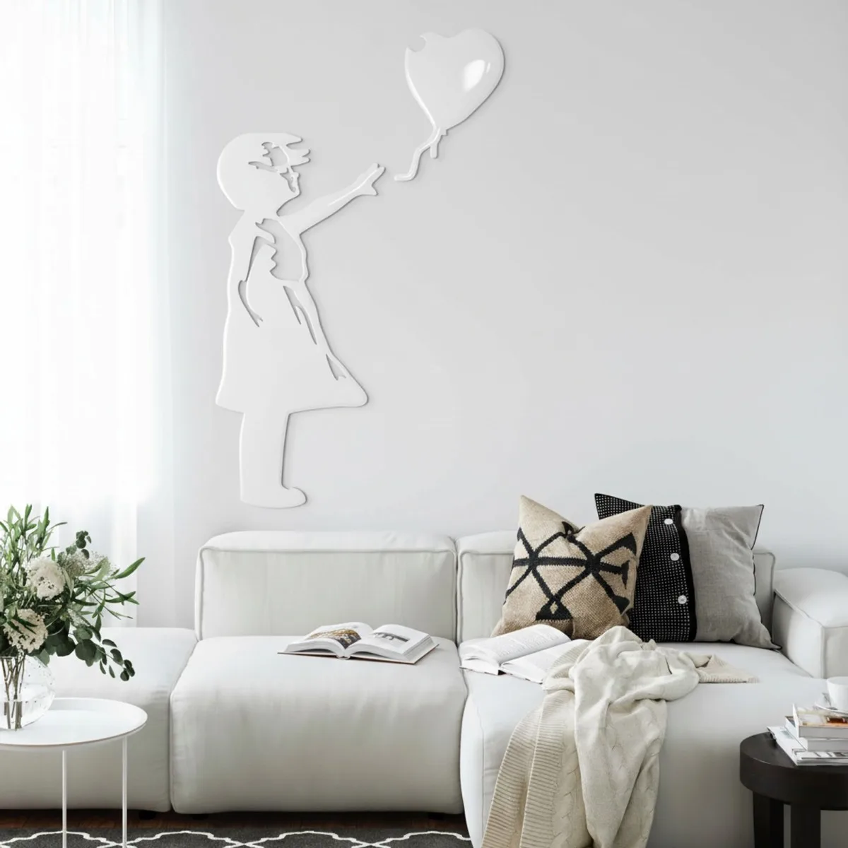 Sperrholz-Wanddeko – Banksy – Das Mädchen mit dem Herzluftballon
