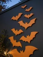 Halloween Bats Wall Decor Set – 10 Plywood Bats 15–60 cm