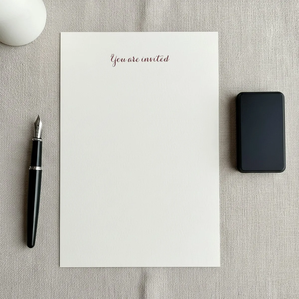You Are Invited Rubber Stamp – 4 Fonts