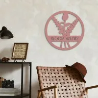 Round Birch Plywood Wall Decor - Bloom Wildly