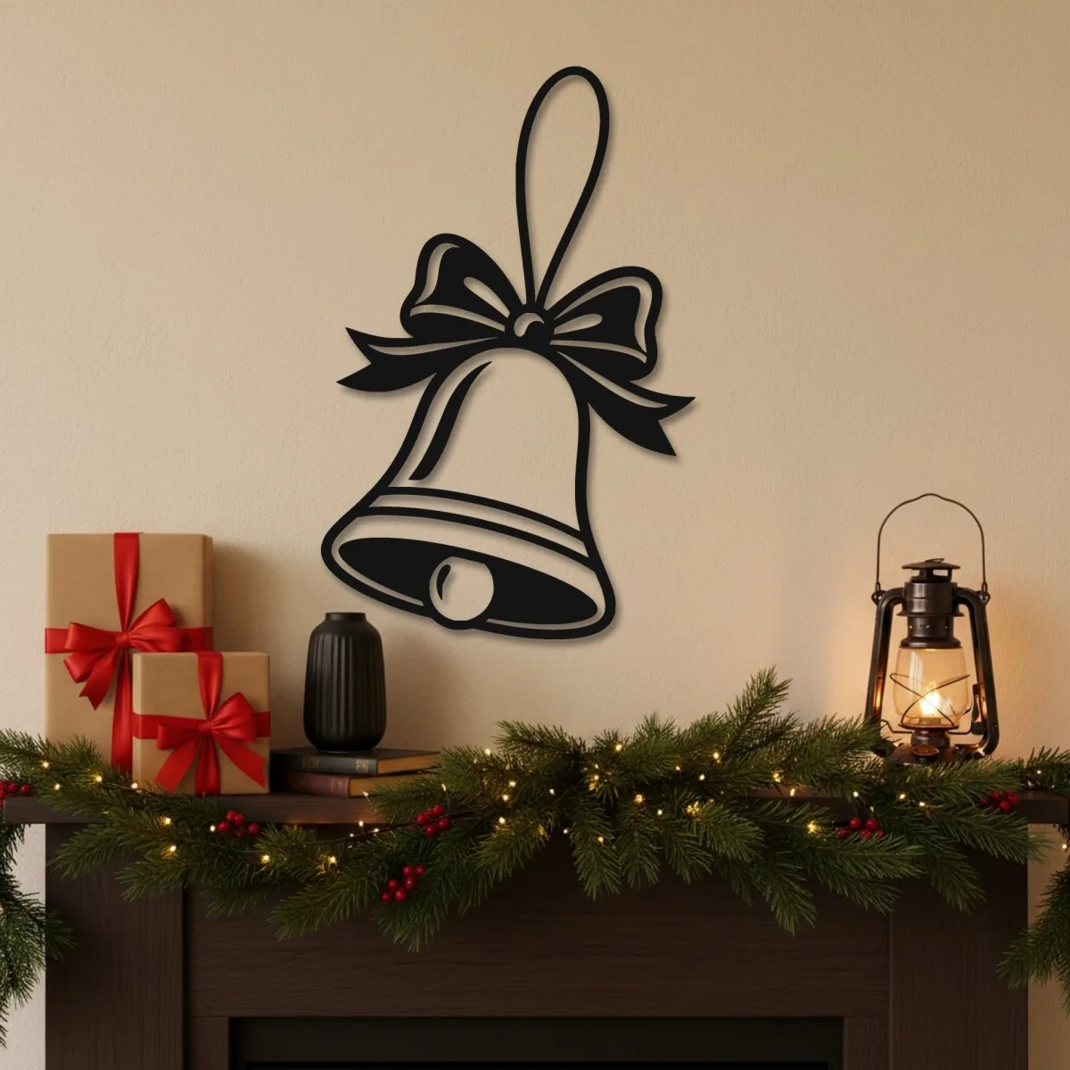 Christmas Bell Wall Decor – Birch Plywood