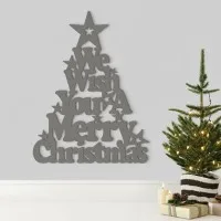We Wish You a Merry Christmas – Birch Plywood Wall Decor