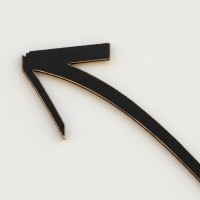 Hand-drawn Arrow Wall Decor – Laser Cut Plywood Silhouette