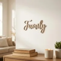 Family Plywood Wood Decor