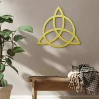 Plywood Wall Decor – Triquetra with Circle