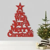 We Wish You a Merry Christmas – Birch Plywood Wall Decor