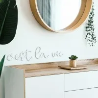 Birch Plywood Quote “C'est la vie”