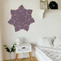 Mandala Flower 02 Wooden Wall Decor – Birch Plywood Cutout