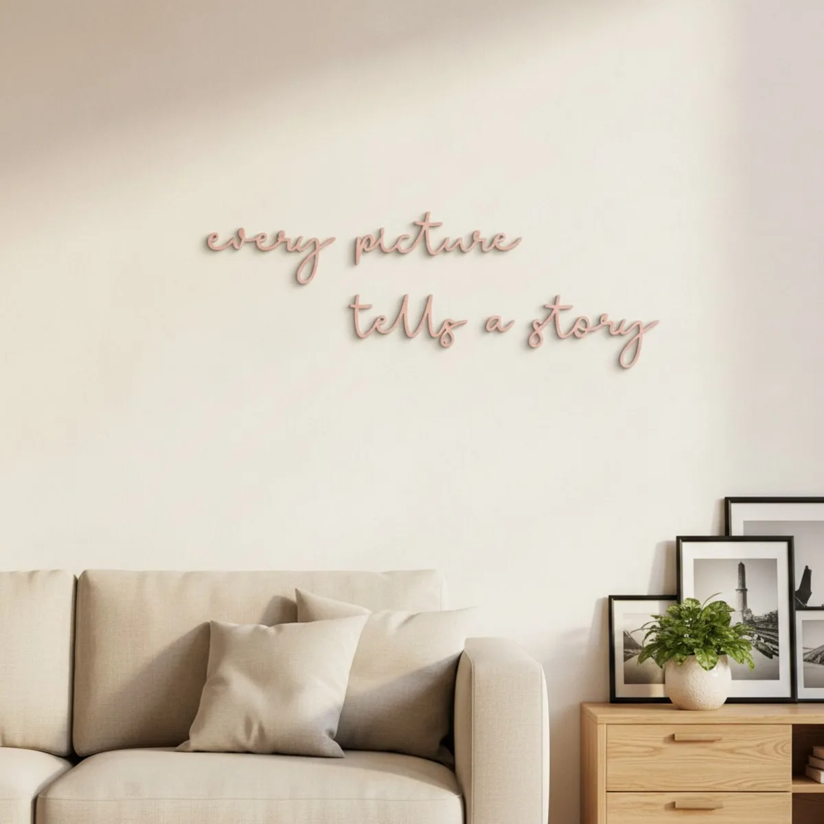 Birch Plywood Quote “Every Picture Tells a Story”