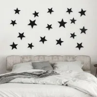 3D Star Decor Set for a Child's Room | Bedroom - Birch Plywood