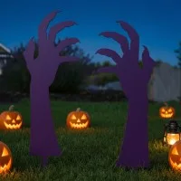 Halloween Zombie-Hände Gartendeko – Gruseliges Krallenhand-Set, 2 Stück 45 cm